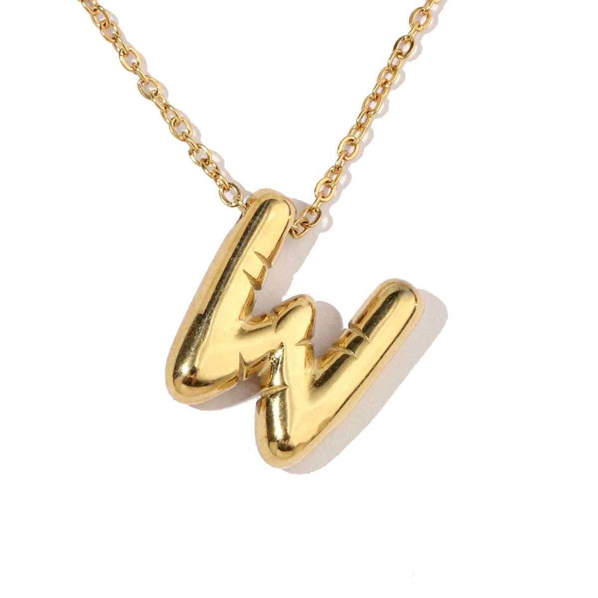 6pcs/pack A-Z Name Letter Stainless Steel DIY Charms Women Alphabet Necklace Pendant Wholesale Gold Color Earring Jewelry
