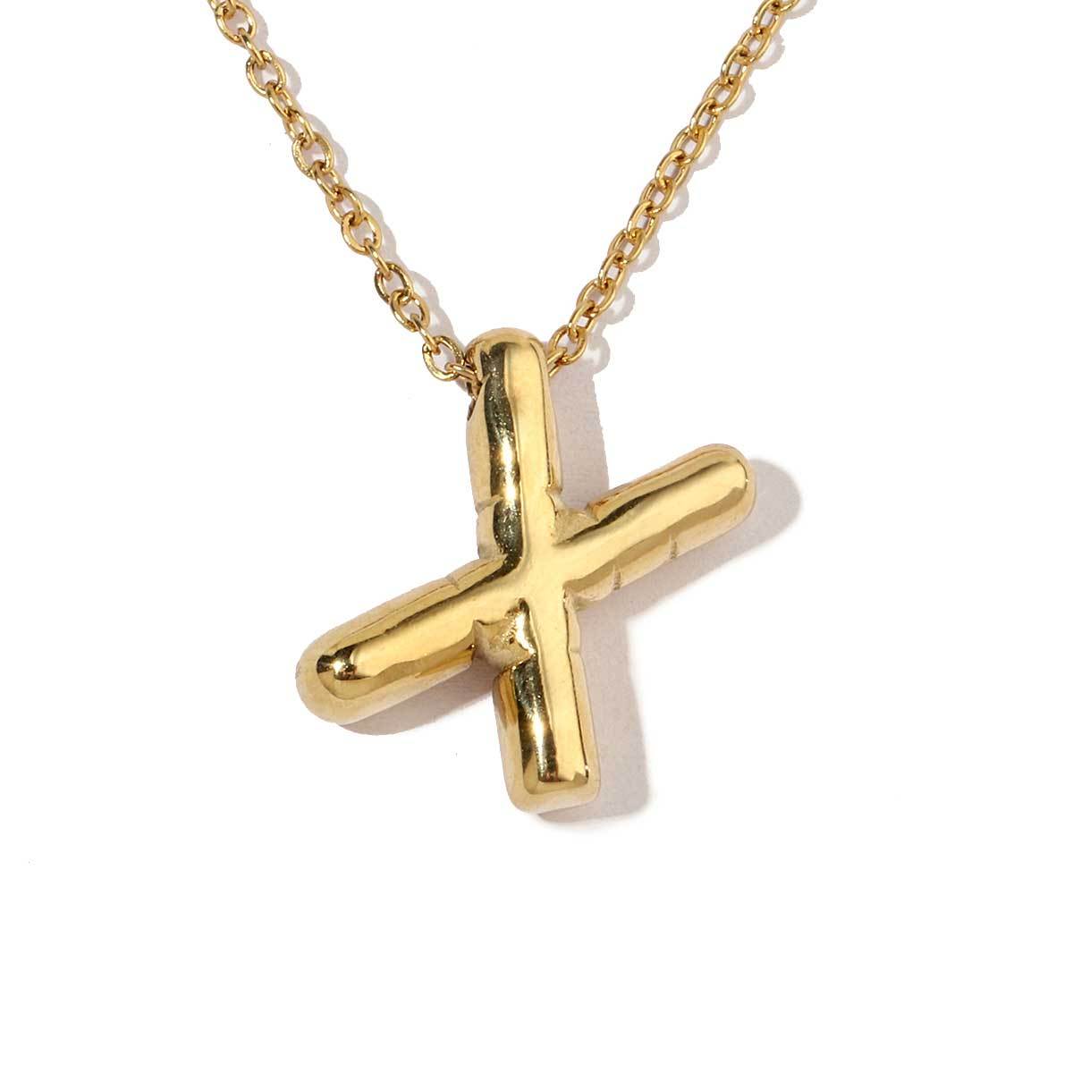6pcs/pack A-Z Name Letter Stainless Steel DIY Charms Women Alphabet Necklace Pendant Wholesale Gold Color Earring Jewelry