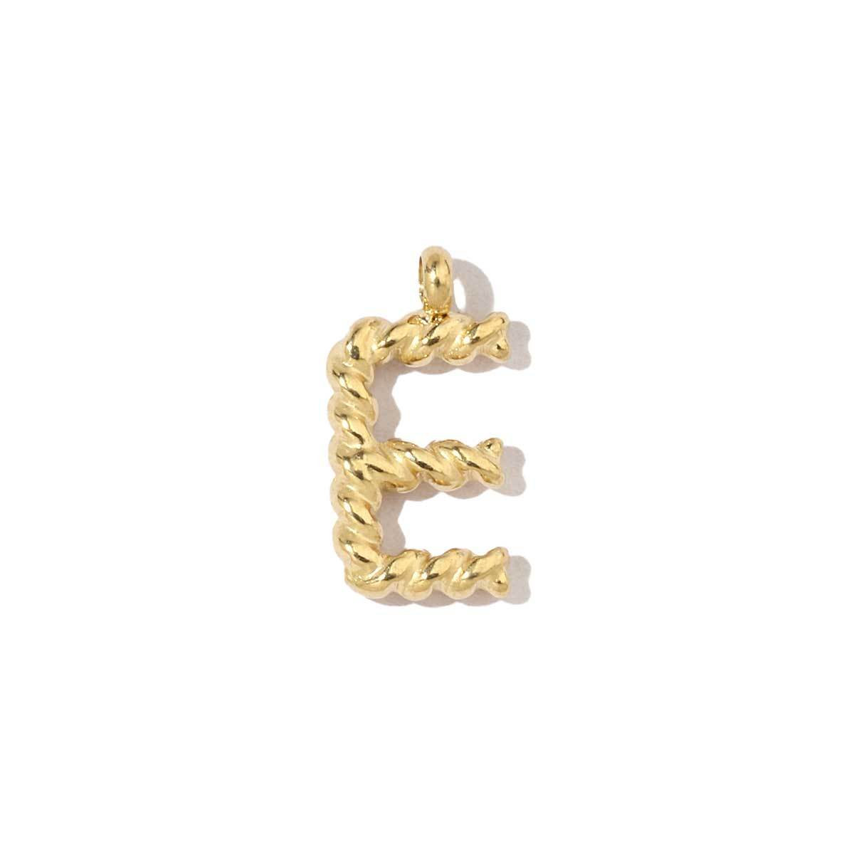 6pcs/pack Stainless Steel Real Gold Color Plated Thread A-Z Letters Initial Name Charms For DIY Necklace Making Accessory