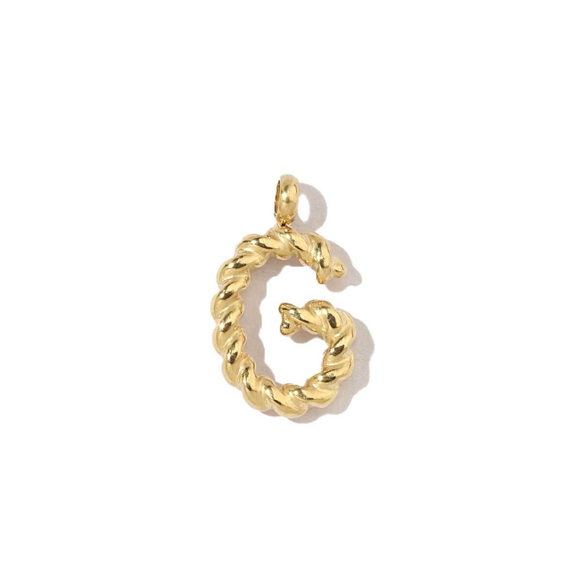 6pcs/pack Stainless Steel Real Gold Color Plated Thread A-Z Letters Initial Name Charms For DIY Necklace Making Accessory