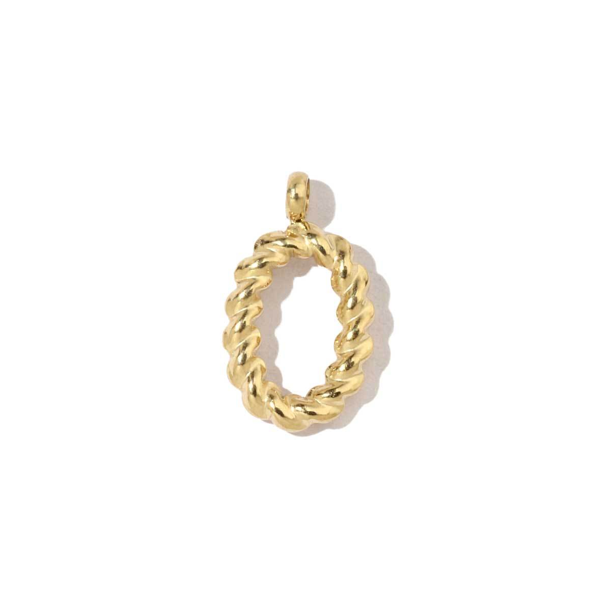 6pcs/pack Stainless Steel Gold Plated Plated Thread A-Z Letters Initial Name Charms For DIY Necklace Making Accessory