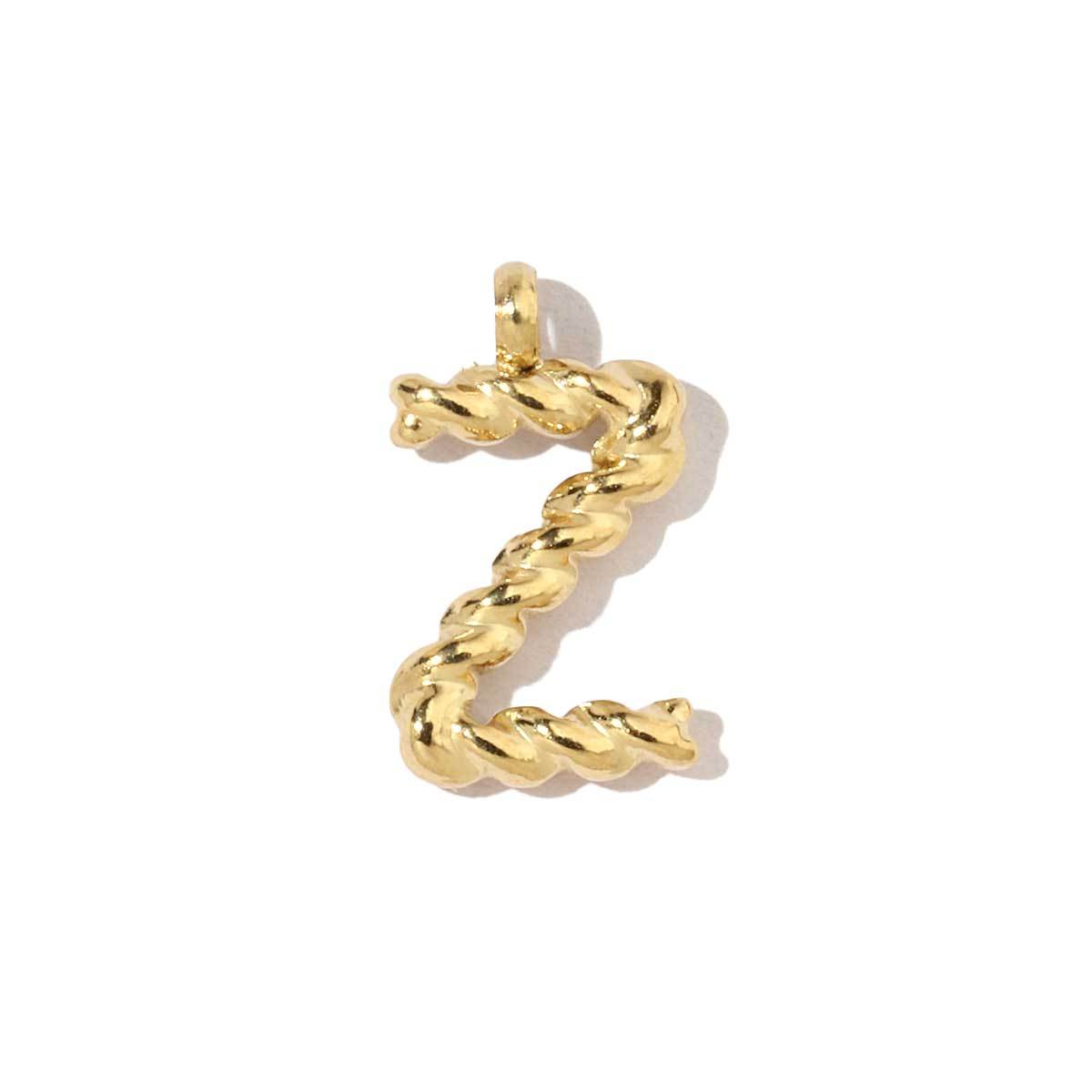 6pcs/pack Stainless Steel Gold Plated Plated Thread A-Z Letters Initial Name Charms For DIY Necklace Making Accessory