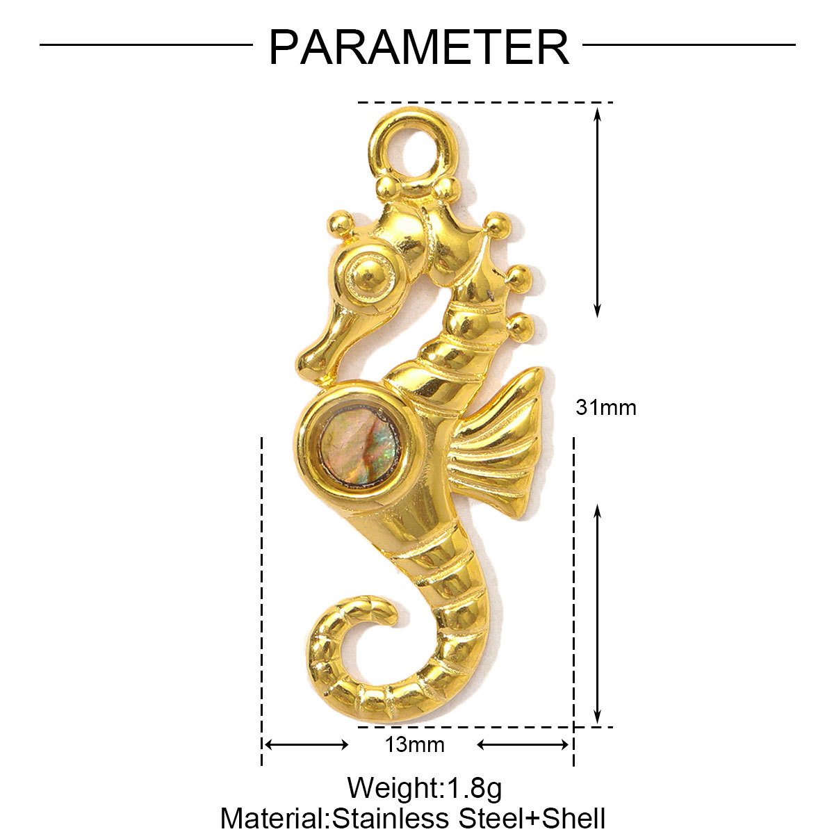 6pcs/pack Wholesale Stainless Steel Enamel Cherry Bow Knot DIY Charms Plam Crab Necklace Pendants Women Fish Seahorse Jewelry