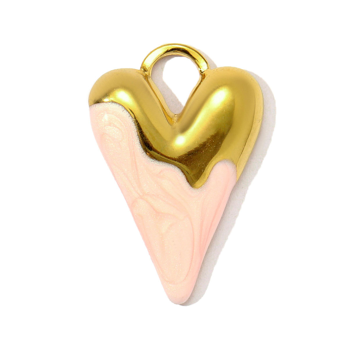 6pcs/pack Stainless Steel Enamel Gradient Butterfly DIY Earring Charms Painted Heart Necklace Pendants Women Star Bracelet Jewelry