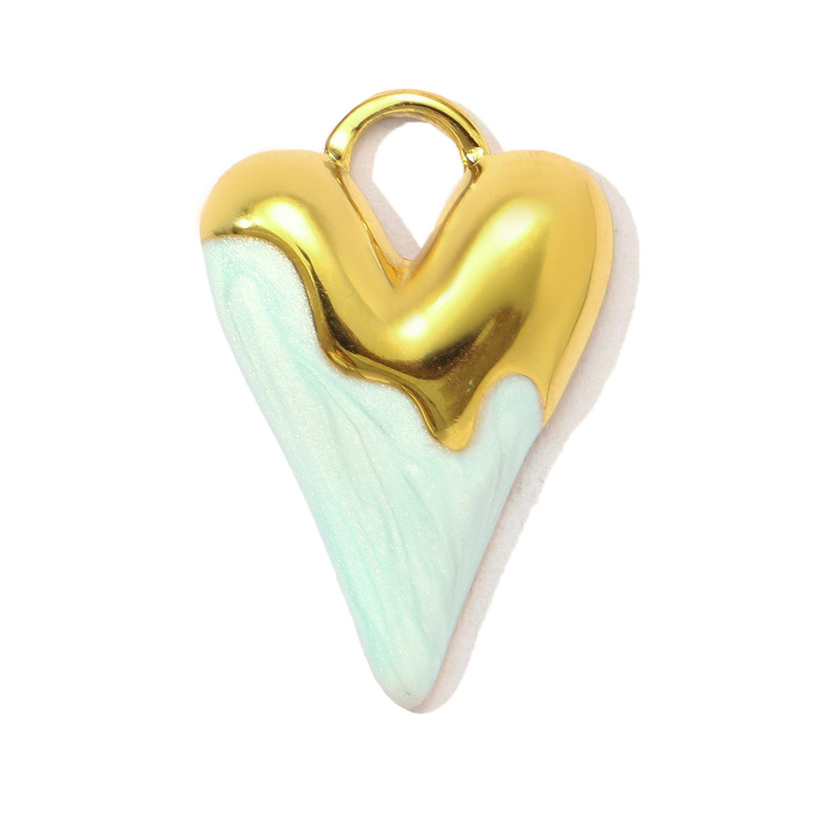 6pcs/pack Stainless Steel Enamel Gradient Butterfly DIY Earring Charms Painted Heart Necklace Pendants Women Star Bracelet Jewelry