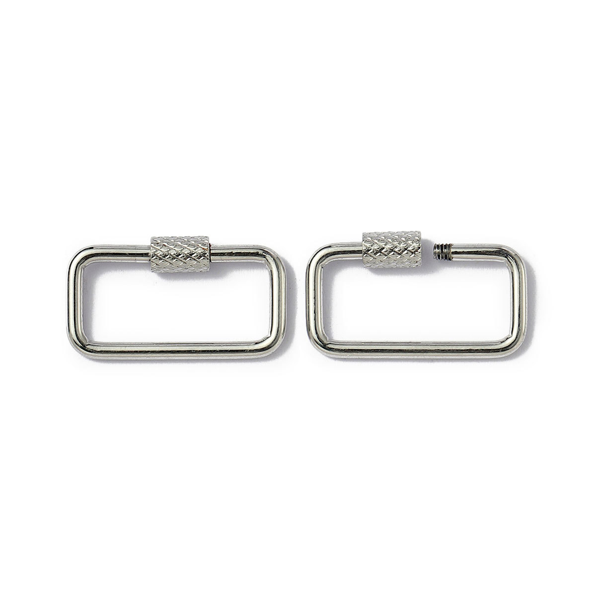 6pcs/lot Stainless Steel Heart Star Screw Lock Clasps Oval Square Connector Buckles for Necklace Keychain DIY Jewelry Making