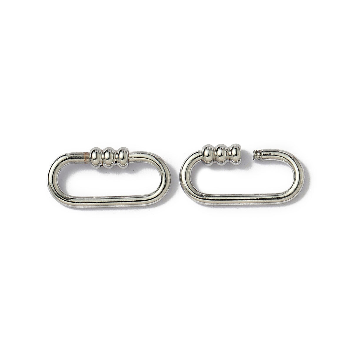 6pcs/lot Stainless Steel Heart Star Screw Lock Clasps Oval Square Connector Buckles for Necklace Keychain DIY Jewelry Making