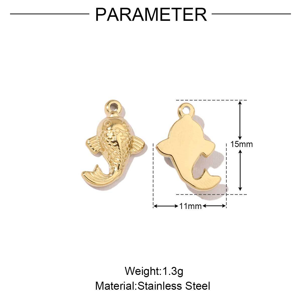 6pcs/pack Stainless Steel Mirror Polish Lobster Starfish Seahorse Charms For Necklace Bracelet Making DIY Accessories