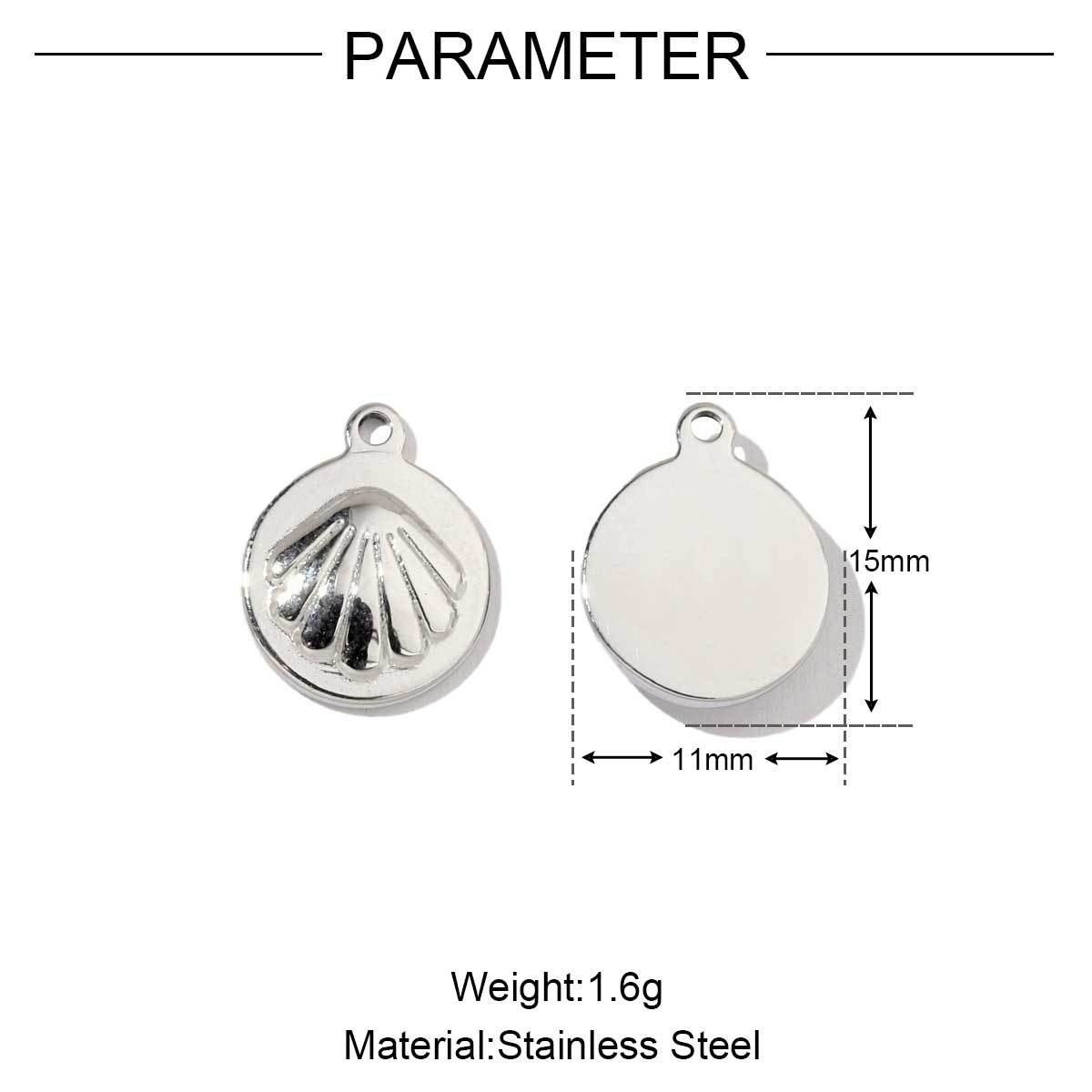 6pcs/pack Stainless Steel Mirror Polish Lobster Starfish Seahorse Charms For Necklace Bracelet Making DIY Accessories