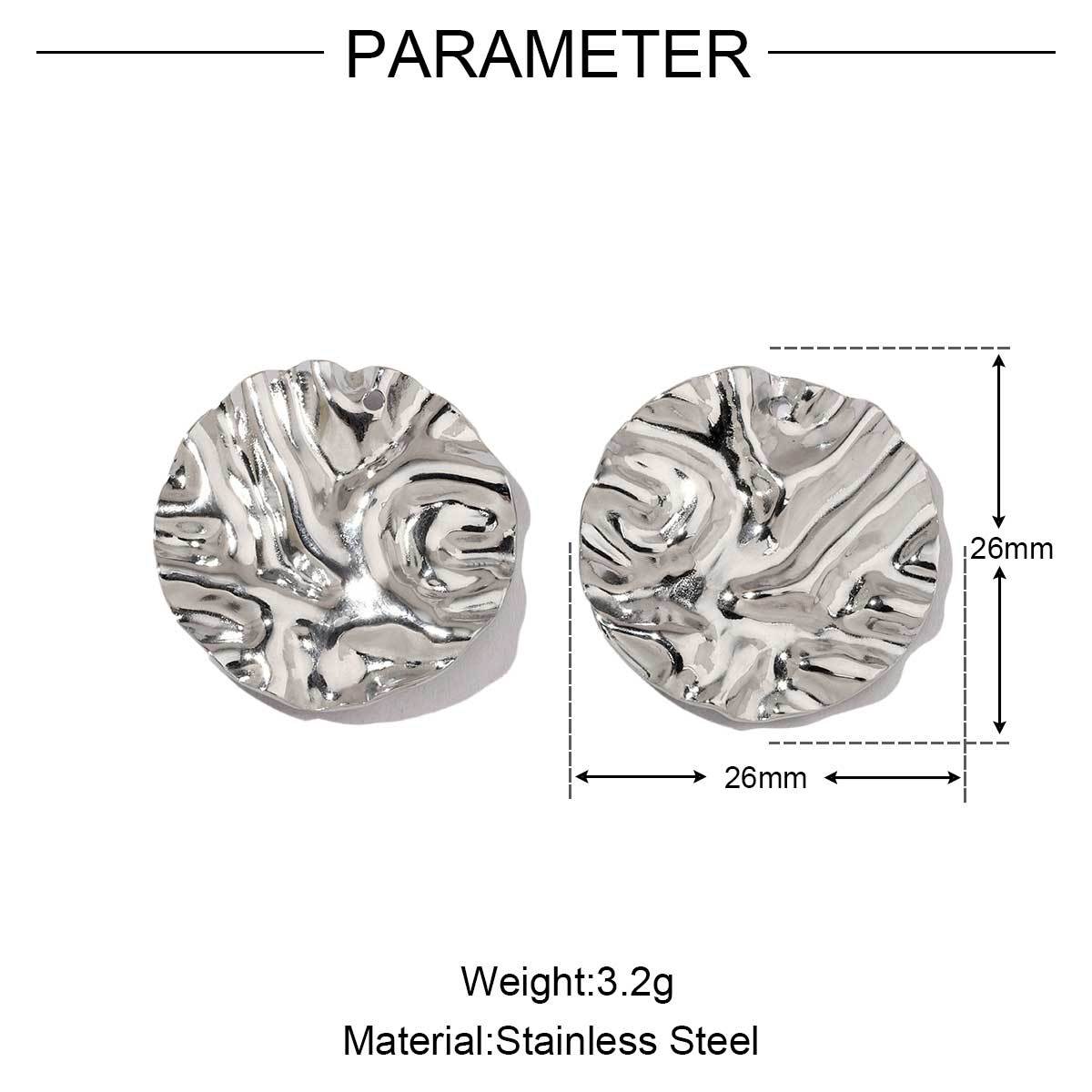 6pcs/pack Stainless Steel Conch Elephant Eagle Charms Geometric Cross DIY Pendant For Necklace Earrings Making Accessories