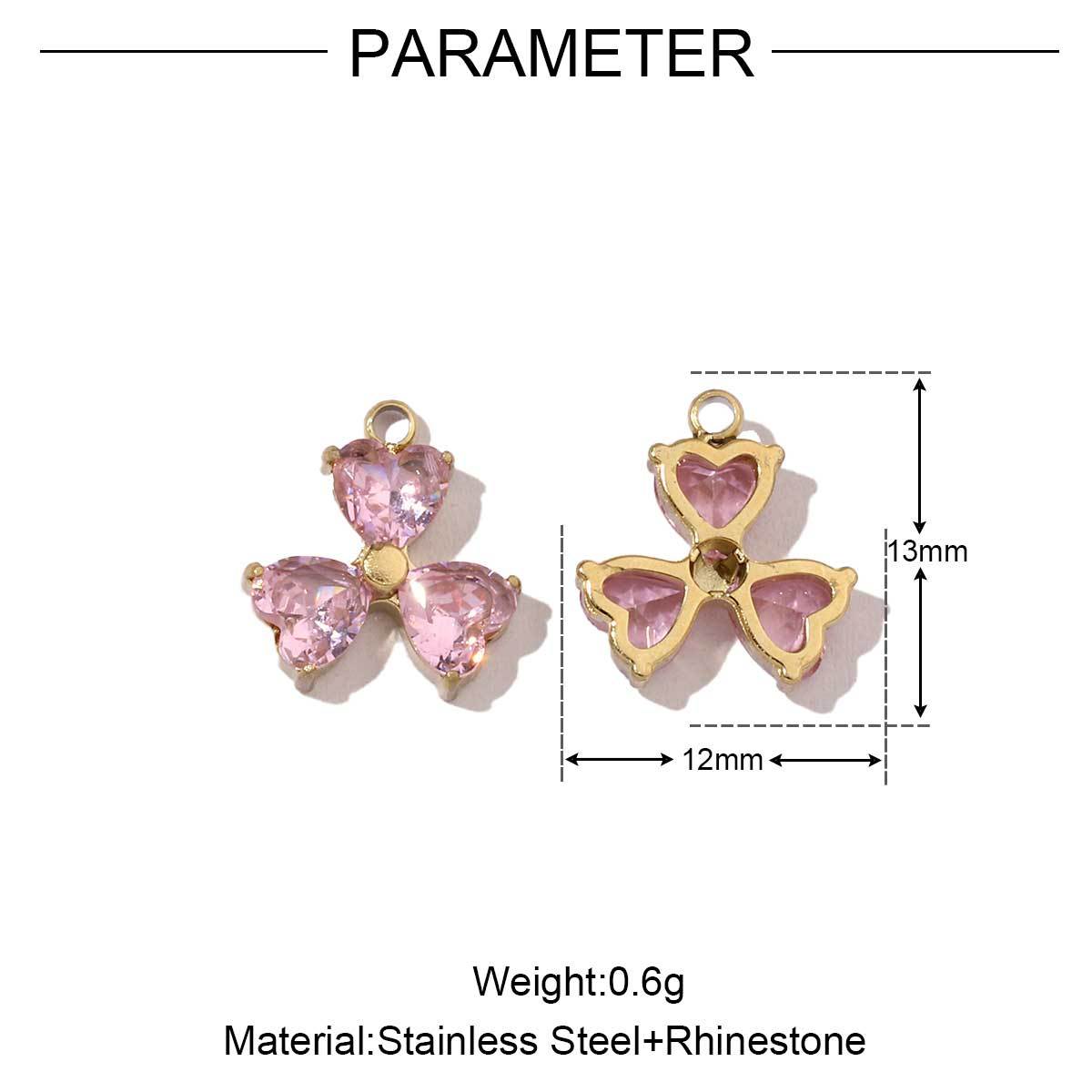 6pcs/pack Mirror Polish Sun Cresent Moon Star Charms Stainless Steel Tulips Flower DIY Pendant For Women Jewelry Making Findingss