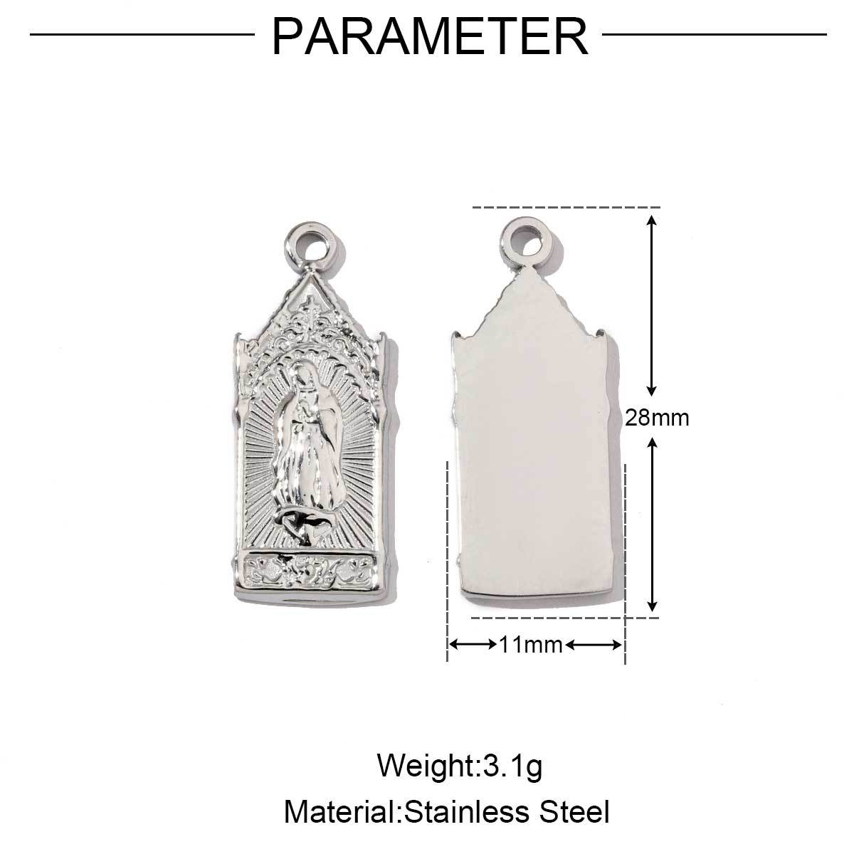 6pcs/pack Religious Stainless Steel Mirror Polish Buddha Hamsa Hand Charm Dream Catcher Small Pendant For Women DIY Jewelry Making