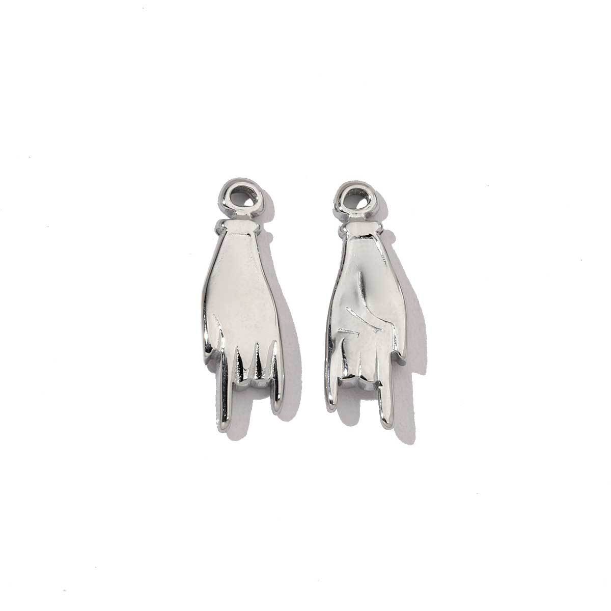 6pcs/pack Religious Stainless Steel Mirror Polish Buddha Hamsa Hand Charm Dream Catcher Small Pendant For Women DIY Jewelry Making