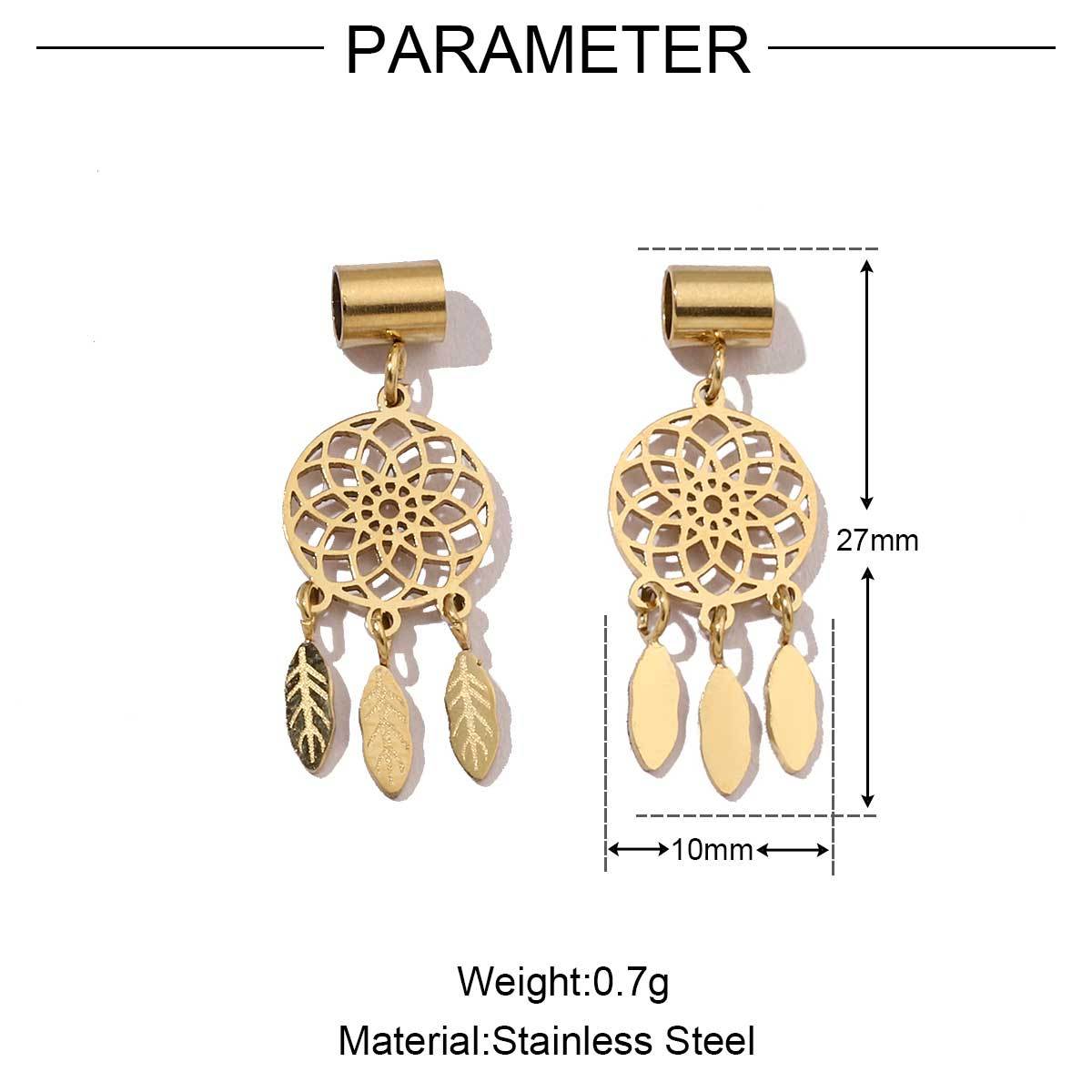 6pcs/pack Religious Stainless Steel Mirror Polish Buddha Hamsa Hand Charm Dream Catcher Small Pendant For Women DIY Jewelry Making