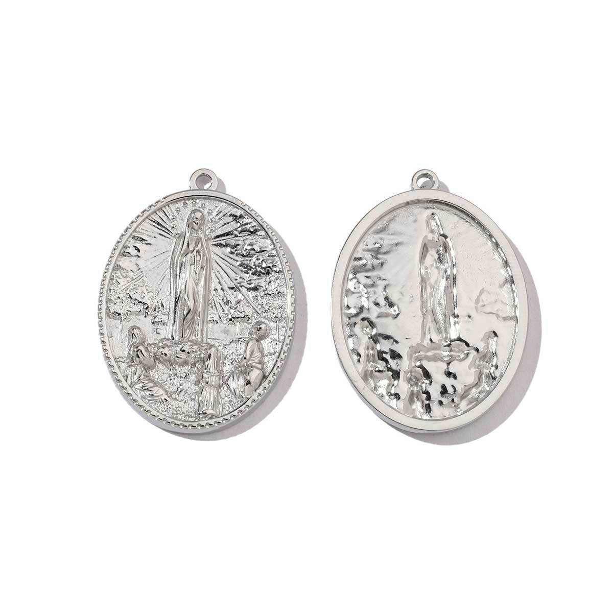 6pcs/pack Religious Stainless Steel Mirror Polish Buddha Hamsa Hand Charm Dream Catcher Small Pendant For Women DIY Jewelry Making