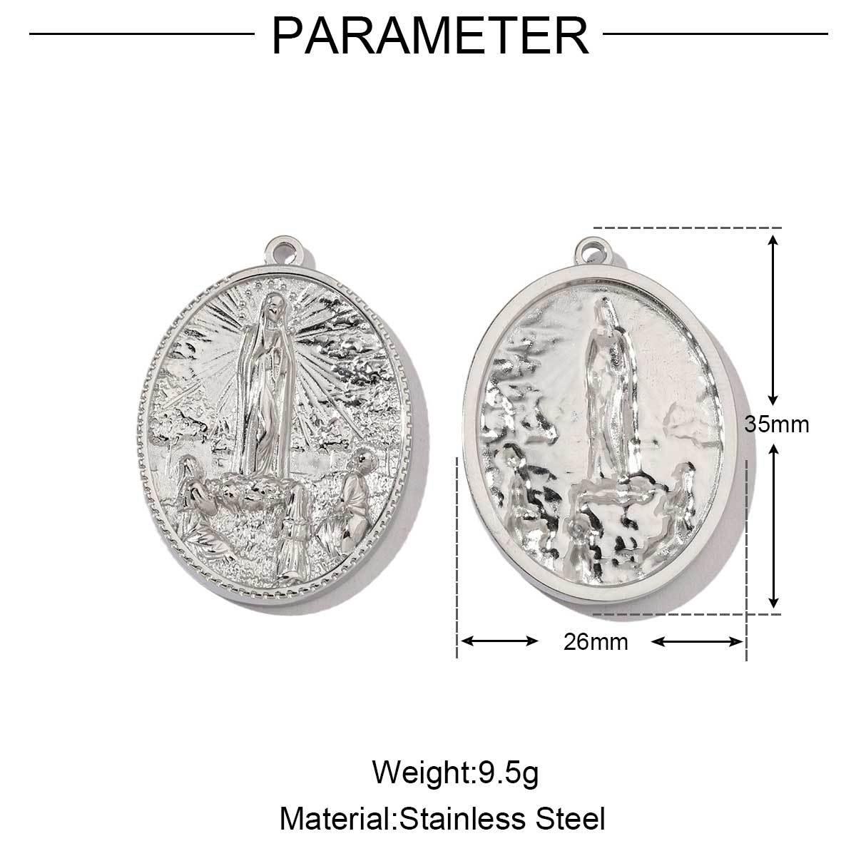 6pcs/pack Religious Stainless Steel Mirror Polish Buddha Hamsa Hand Charm Dream Catcher Small Pendant For Women DIY Jewelry Making