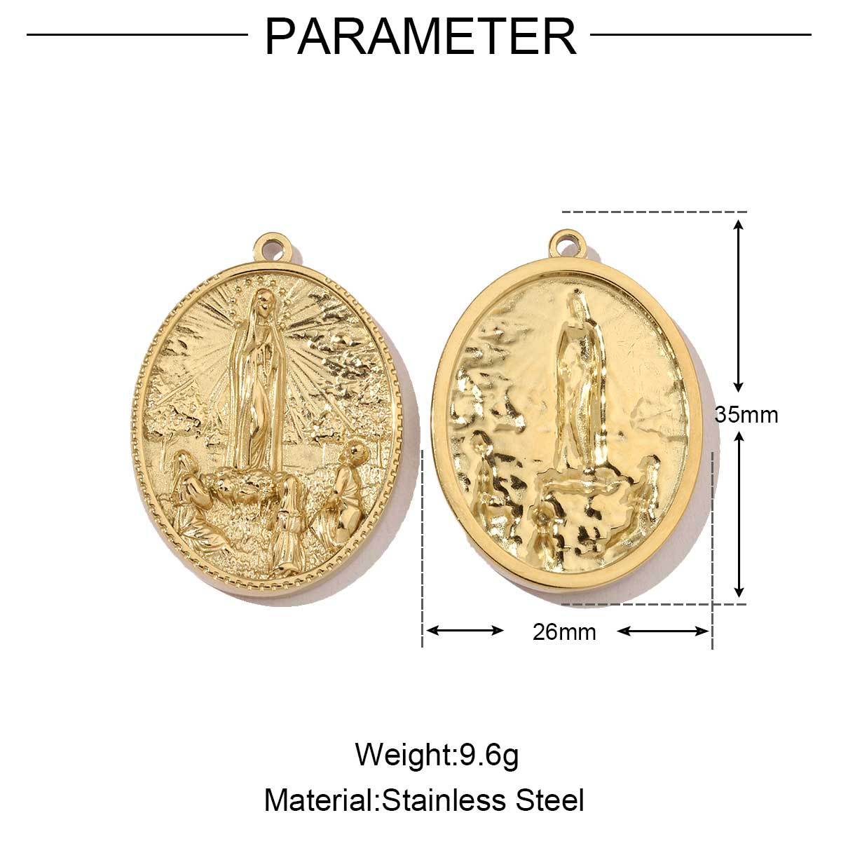 6pcs/pack Religious Stainless Steel Mirror Polish Buddha Hamsa Hand Charm Dream Catcher Small Pendant For Women DIY Jewelry Making