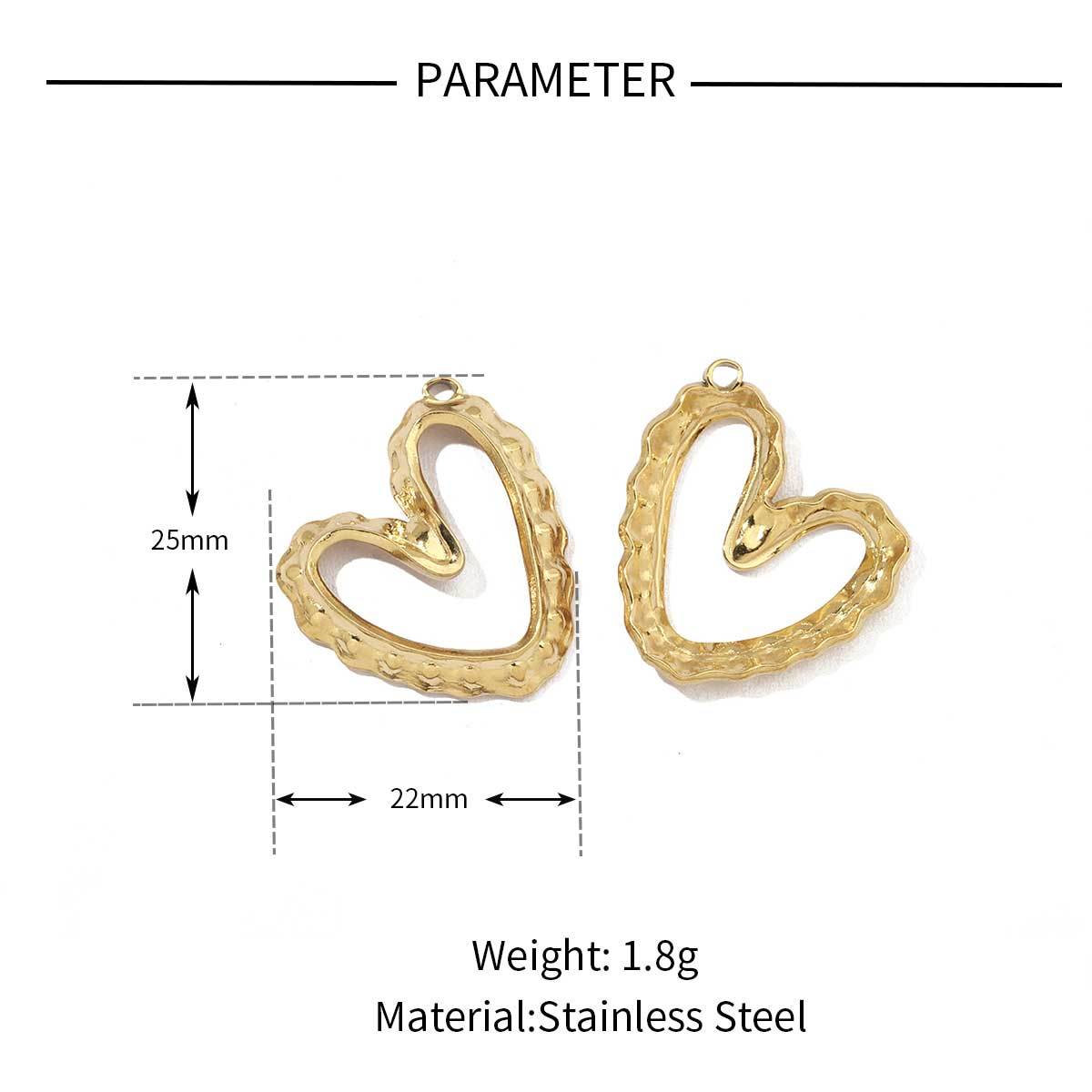 6pcs/pack Fashion Heart Love Stainless Steel Charms Mirror Polish Lock Key DIY Pendant For Women Jewelry Making Findings