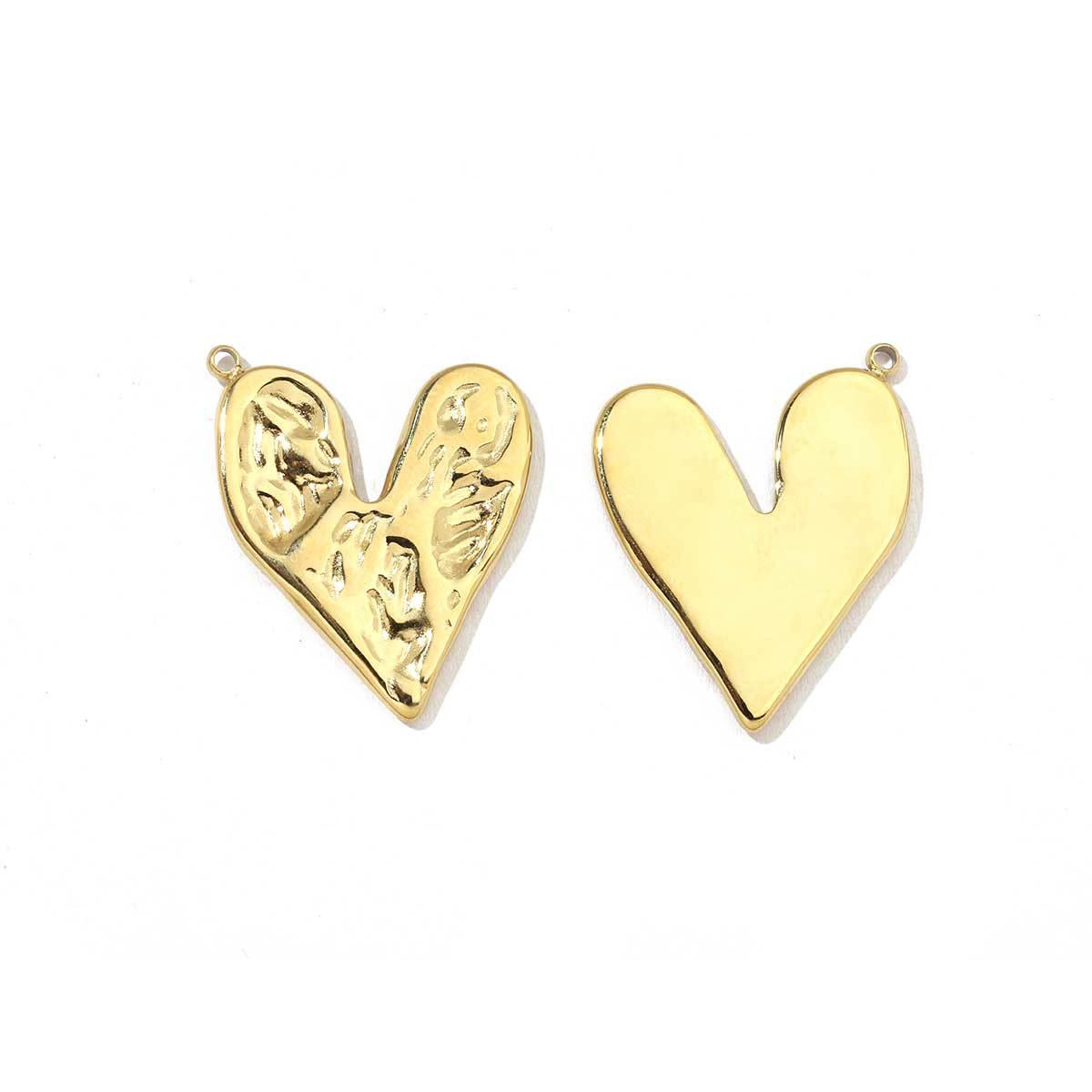 6pcs/pack Fashion Heart Love Stainless Steel Charms Mirror Polish Lock Key DIY Pendant For Women Jewelry Making Findings