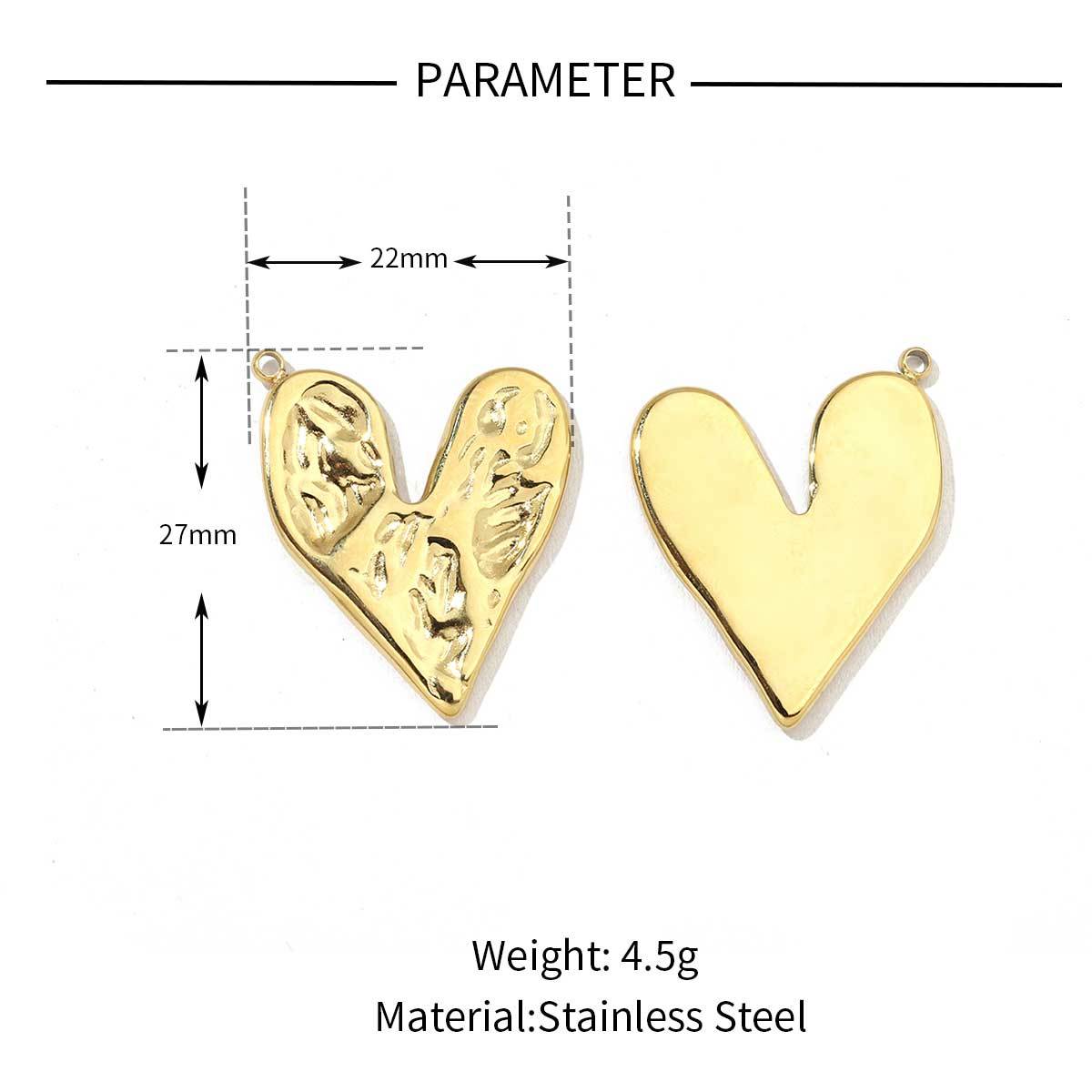 6pcs/pack Fashion Heart Love Stainless Steel Charms Mirror Polish Lock Key DIY Pendant For Women Jewelry Making Findings