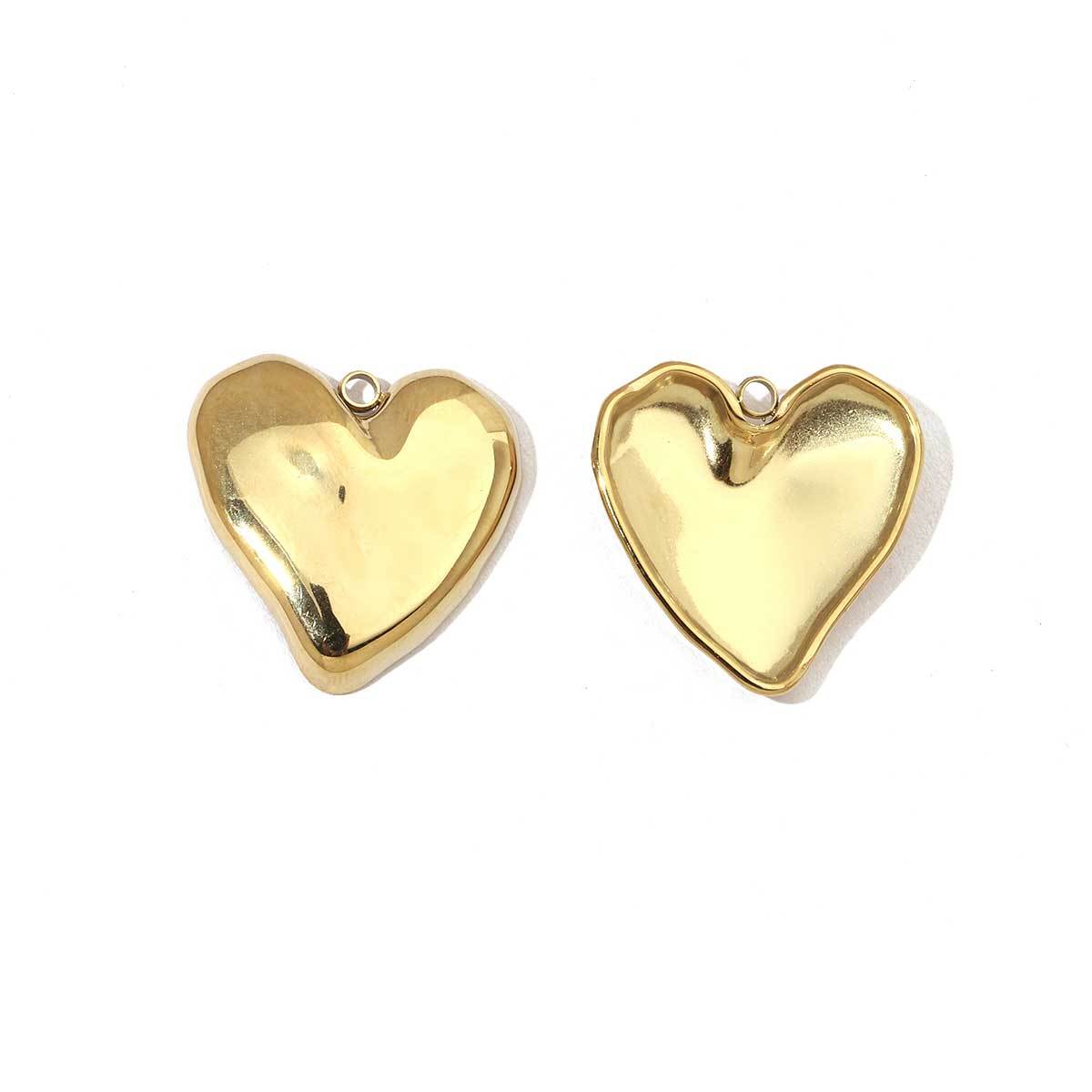 6pcs/pack Fashion Heart Love Stainless Steel Charms Mirror Polish Lock Key DIY Pendant For Women Jewelry Making Findings