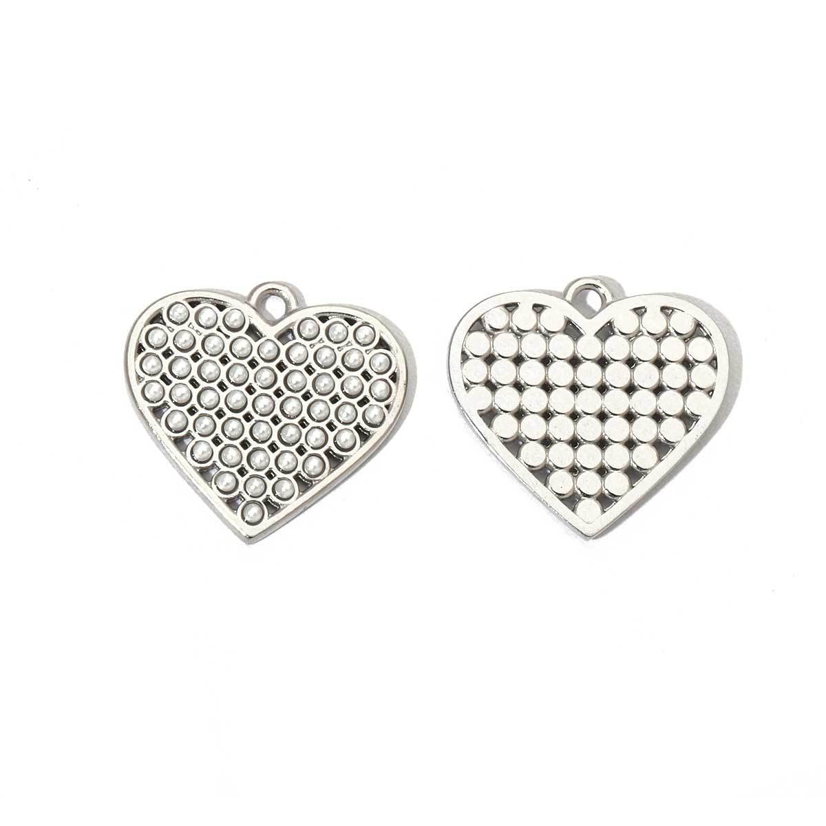 6pcs/pack Fashion Stainless steel Heart Lock Key Charms Mirror Polish Wing Love DIY Pendant For Women Jewelry Making Findings