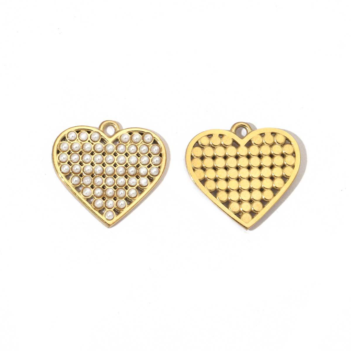 6pcs/pack Fashion Stainless steel Heart Lock Key Charms Mirror Polish Wing Love DIY Pendant For Women Jewelry Making Findings