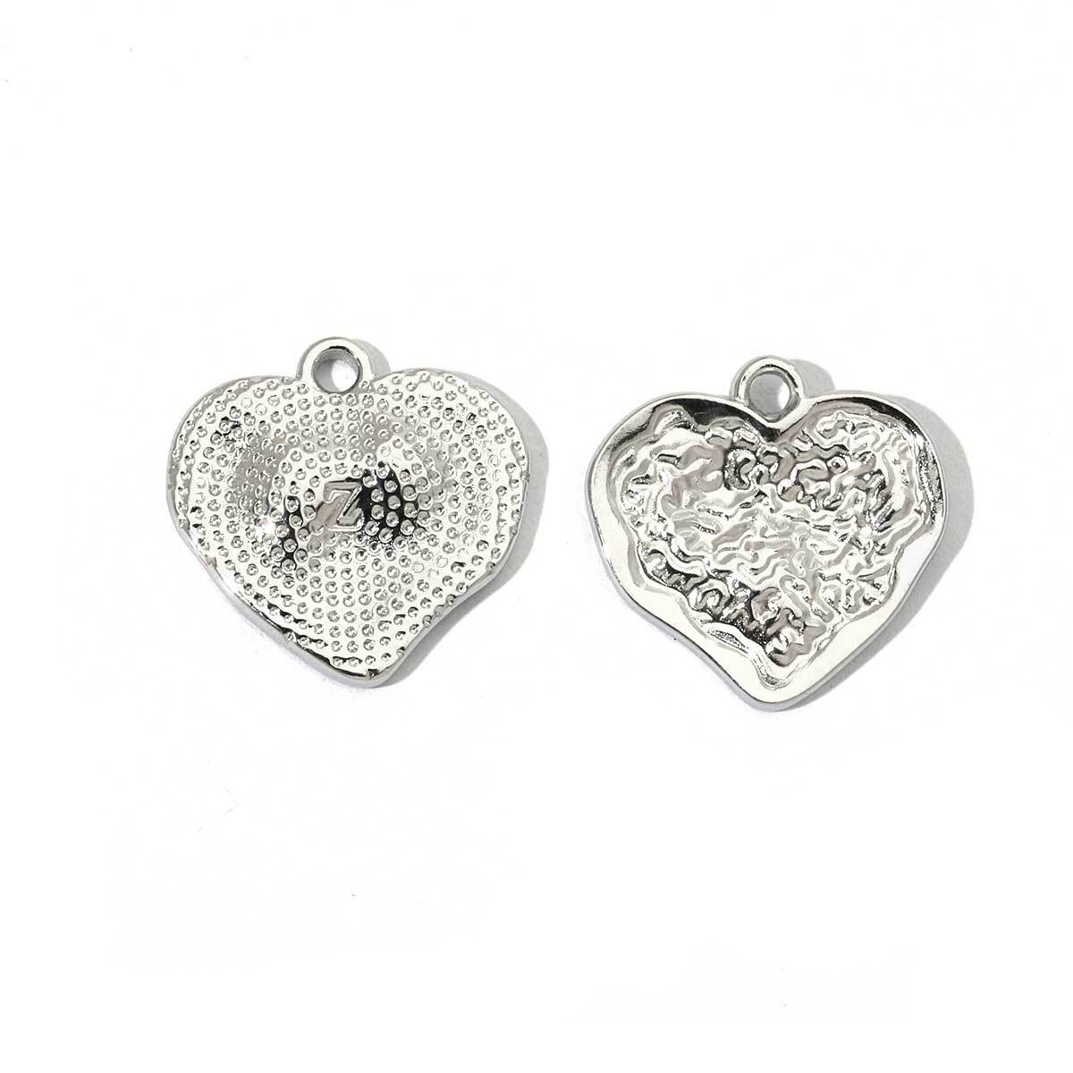 6pcs/pack Fashion Stainless steel Heart Lock Key Charms Mirror Polish Wing Love DIY Pendant For Women Jewelry Making Findings