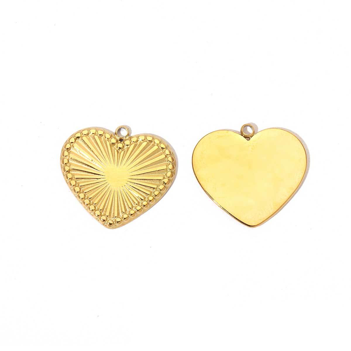 6pcs/pack Fashion Stainless Steel Heart Lock Key Charms Mirror Polish Wing Love DIY Pendant For Women Jewelry Making Findings