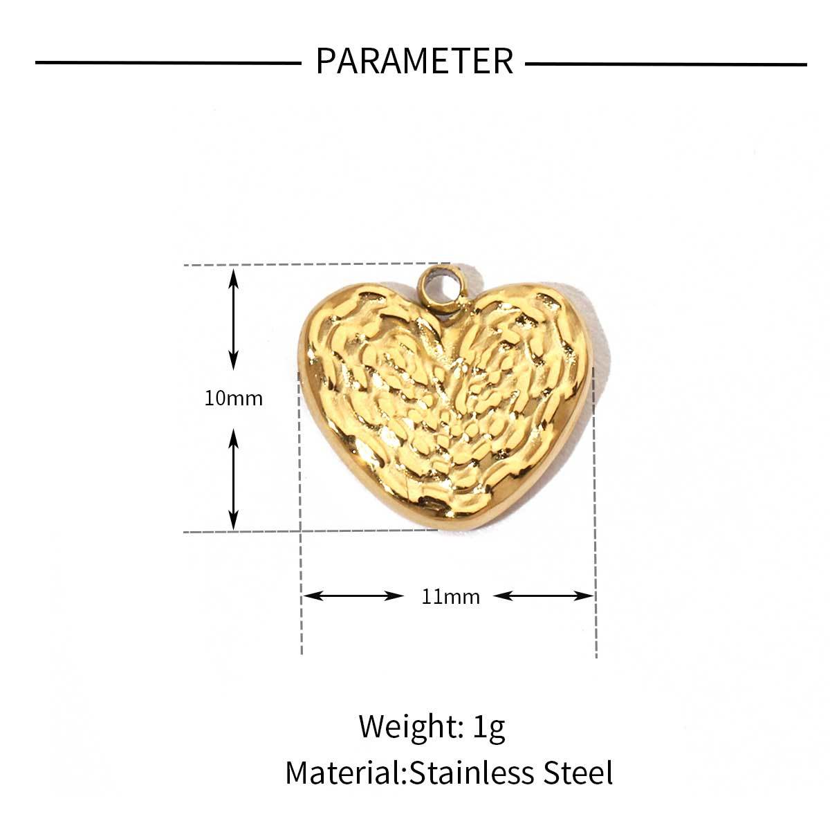 6pcs/pack Fashion Stainless Steel Heart Lock Key Charms Mirror Polish Wing Love DIY Pendant For Women Jewelry Making Findings