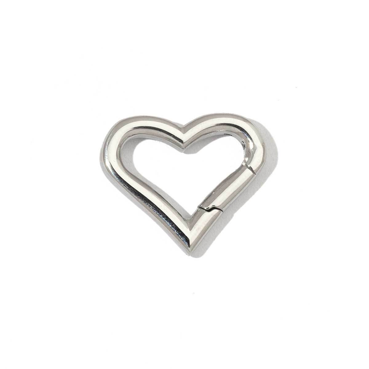 6pcs/pack Stainless Steel Mirror Polish Heart Circle Clasps Fashion Oval Spring Buckle Finding For Jewelry Making