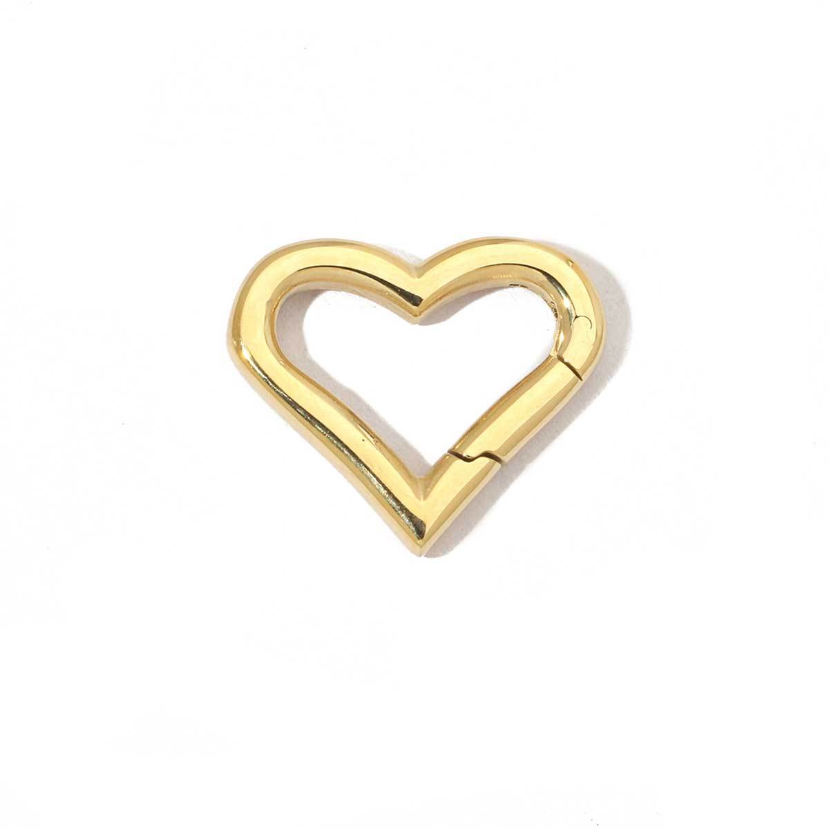 6pcs/pack Stainless Steel Mirror Polish Heart Circle Clasps Fashion Oval Spring Buckle Finding For Jewelry Making