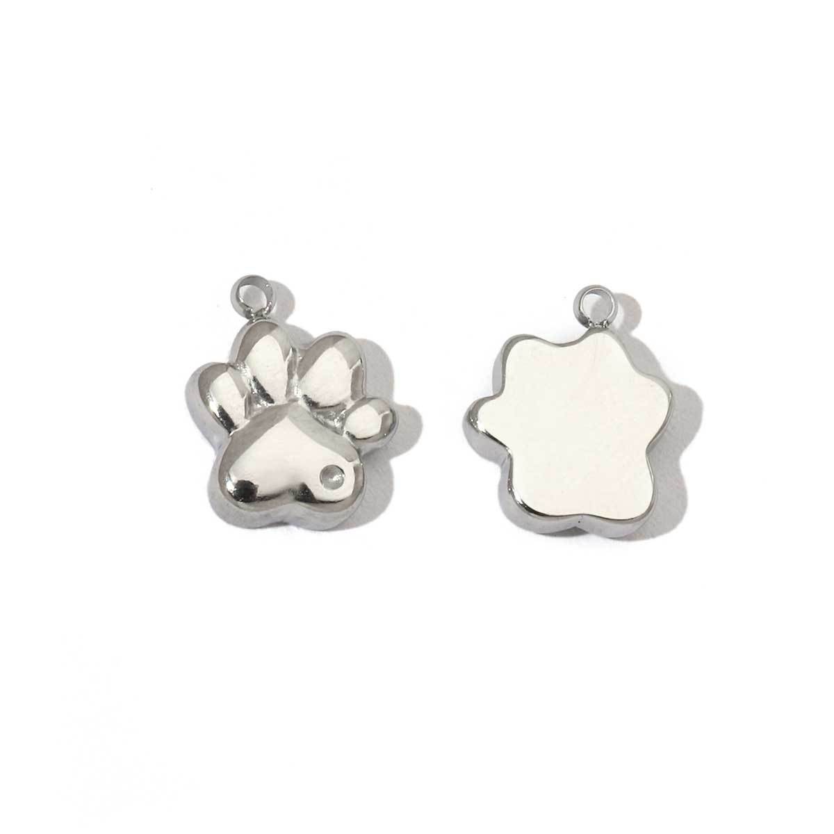 6pcs/pack Mirror Polish Rabbit Cat Paw Flower Charms Stainless Steel Ladybug Dragon Bee DIY Pendant For Women Jewelry Making Finding
