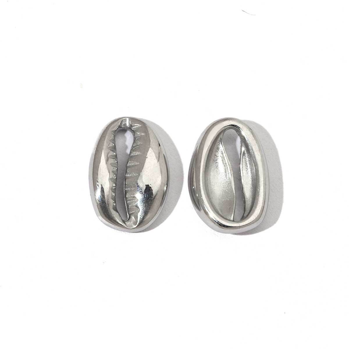 6pcs/pack Mirror Polish Geometric Oval Stainless Steel Pendants DIY Heart Round Swirl Pendant For Women Jewelry Making Finding