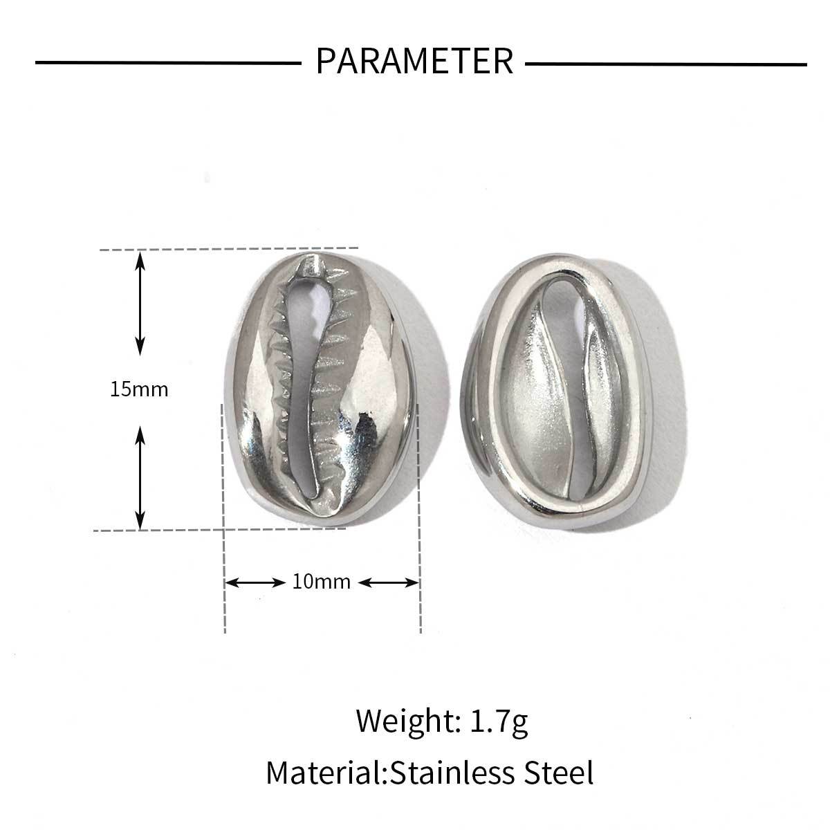 6pcs/pack Mirror Polish Geometric Oval Stainless Steel Pendants DIY Heart Round Swirl Pendant For Women Jewelry Making Finding