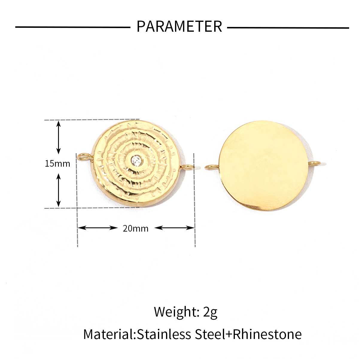 6pcs/pack Mirror Polish Geometric Oval Stainless Steel Pendants DIY Heart Round Swirl Pendant For Women Jewelry Making Finding