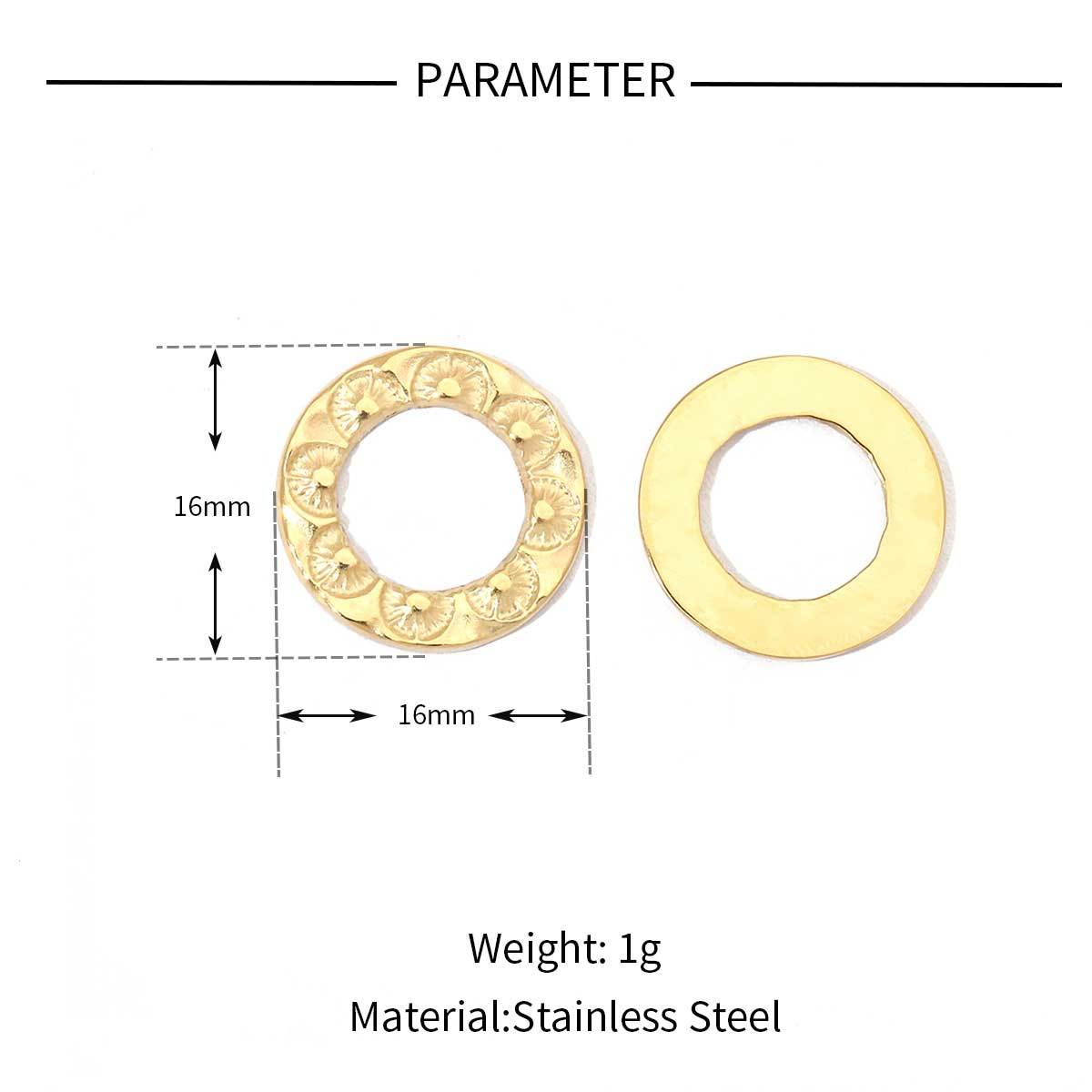 6pcs/pack Mirror Polish Geometric Oval Stainless Steel Pendants DIY Heart Round Swirl Pendant For Women Jewelry Making Finding