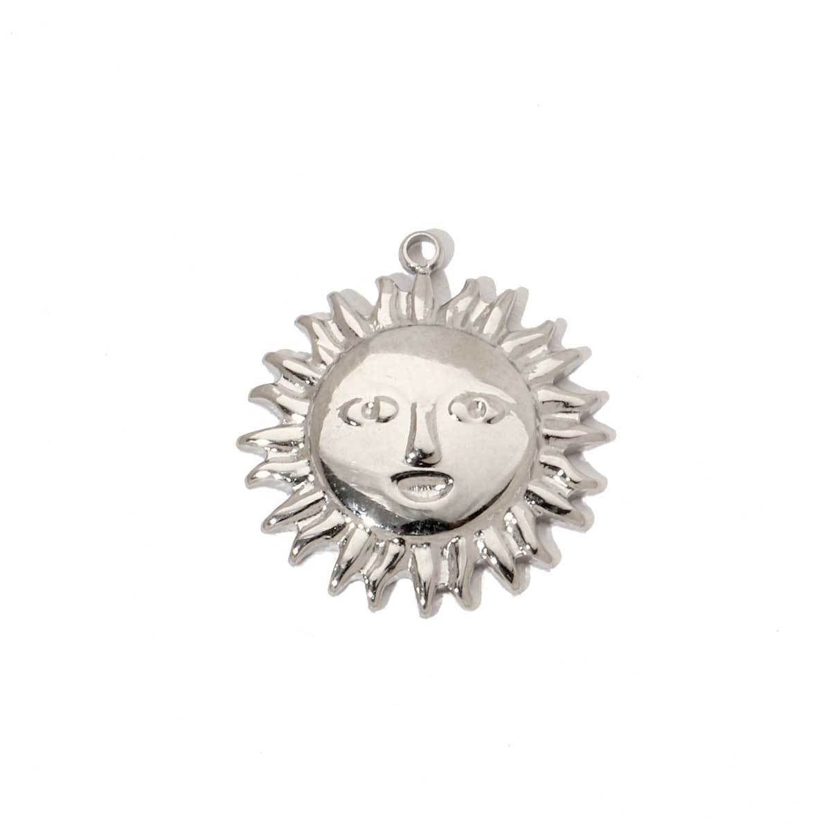 6pcs/pack Trendy Stainless Steel High Polish Cross Sunflower Charms Angel Starfish Snake Necklace DIY Small Pendant Wholesale