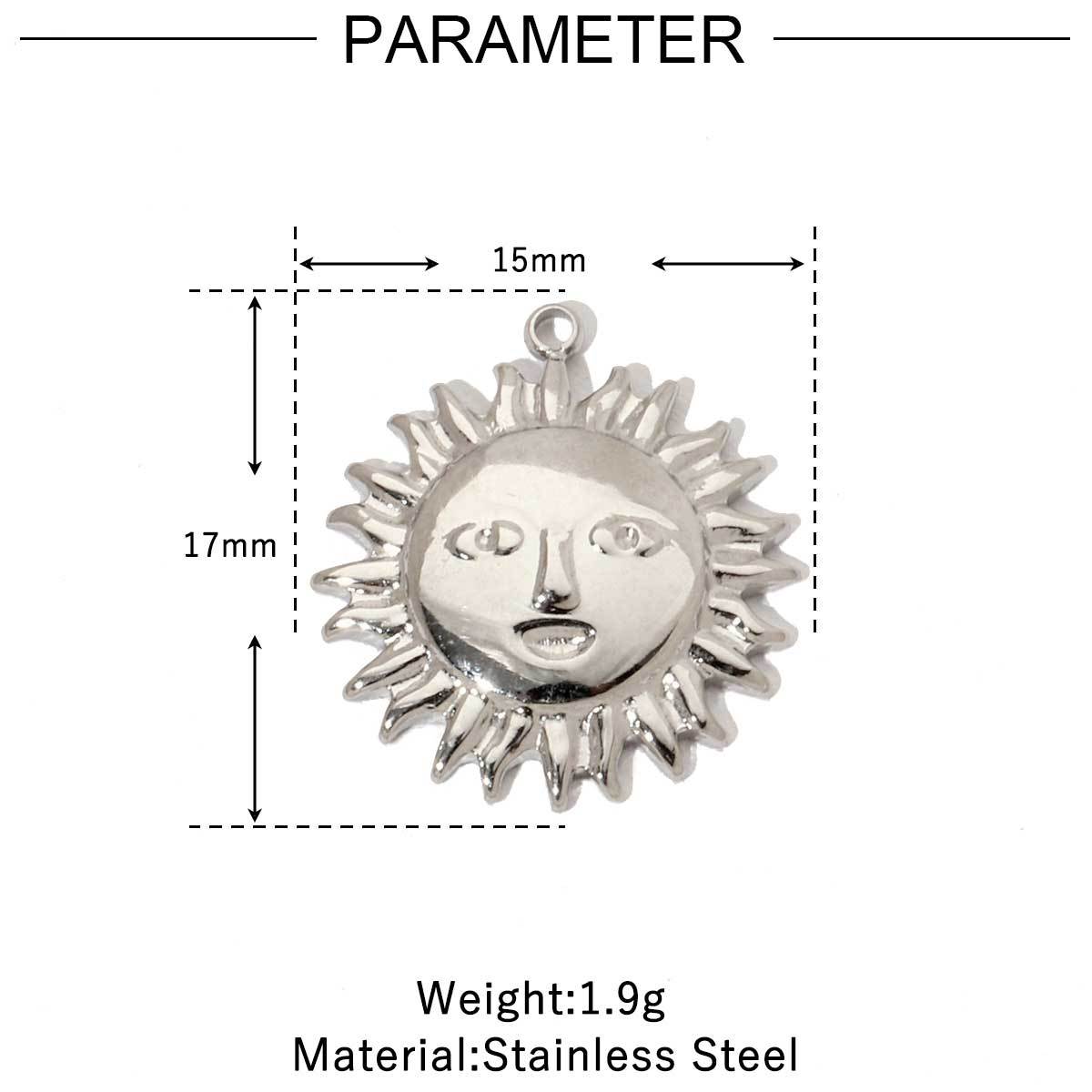 6pcs/pack Trendy Stainless Steel High Polish Cross Sunflower Charms Angel Starfish Snake Necklace DIY Small Pendant Wholesale