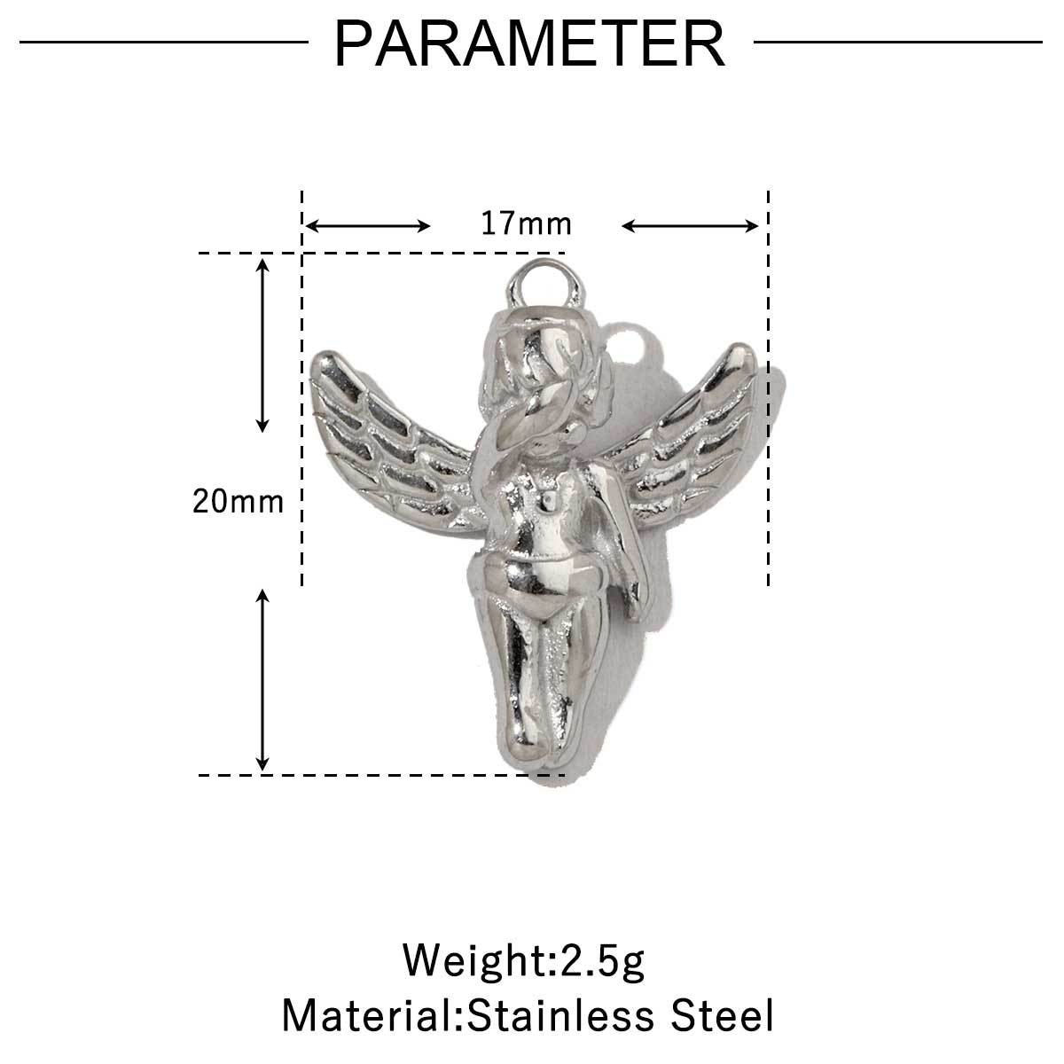 6pcs/pack Trendy Stainless Steel High Polish Cross Sunflower Charms Angel Starfish Snake Necklace DIY Small Pendant Wholesale