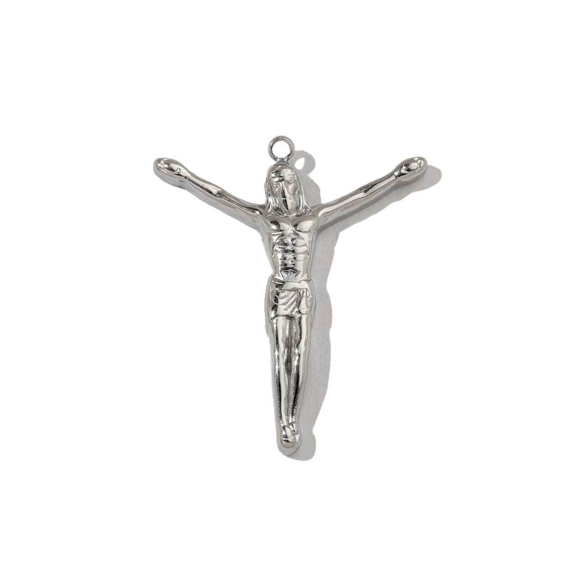 6pcs/pack Trendy Stainless Steel High Polish Cross Sunflower Charms Angel Starfish Snake Necklace DIY Small Pendant Wholesale