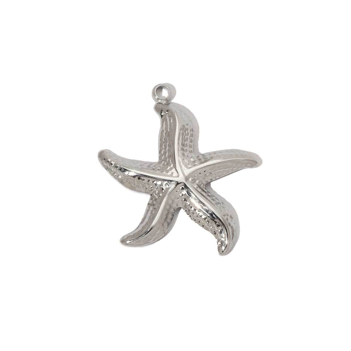 6pcs/pack Trendy Stainless Steel High Polish Cross Sunflower Charms Angel Starfish Snake Necklace DIY Small Pendant Wholesale