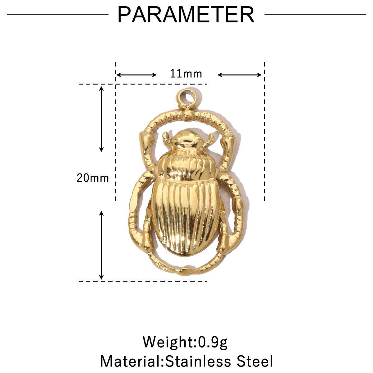 6pcs/pack Trendy Gold Color High Polish Stainless Steel God Cross Angel Charms Snake Spider Necklace DIY Small Pendant Wholesale