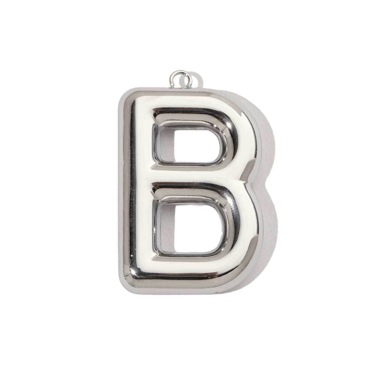 6pcs/pack French Retro Mirror Polish Stainless Steel Capital Letter Charms A-Z Name Necklace Pendant DIY Jewelry
