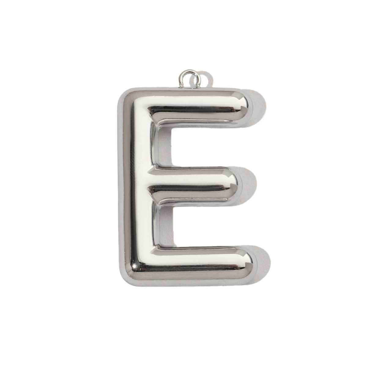 6pcs/pack French Retro Mirror Polish Stainless Steel Capital Letter Charms A-Z Name Necklace Pendant DIY Jewelry