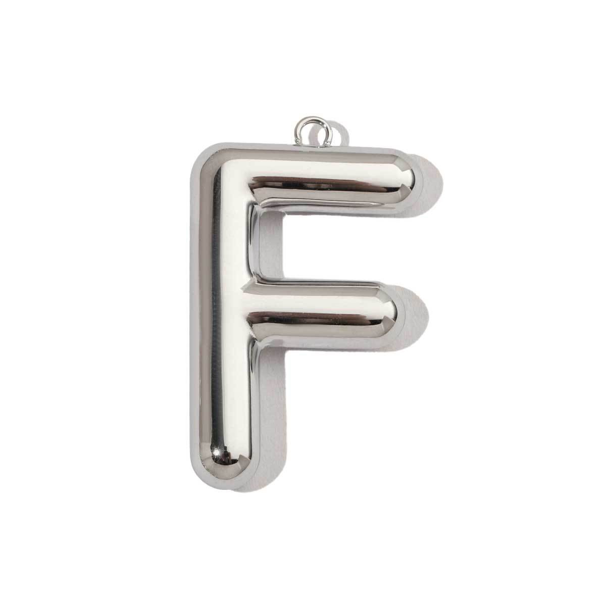 6pcs/pack French Retro Mirror Polish Stainless Steel Capital Letter Charms A-Z Name Necklace Pendant DIY Jewelry