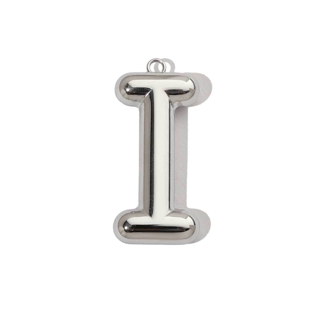 6pcs/pack French Retro Mirror Polish Stainless Steel Capital Letter Charms A-Z Name Necklace Pendant DIY Jewelry