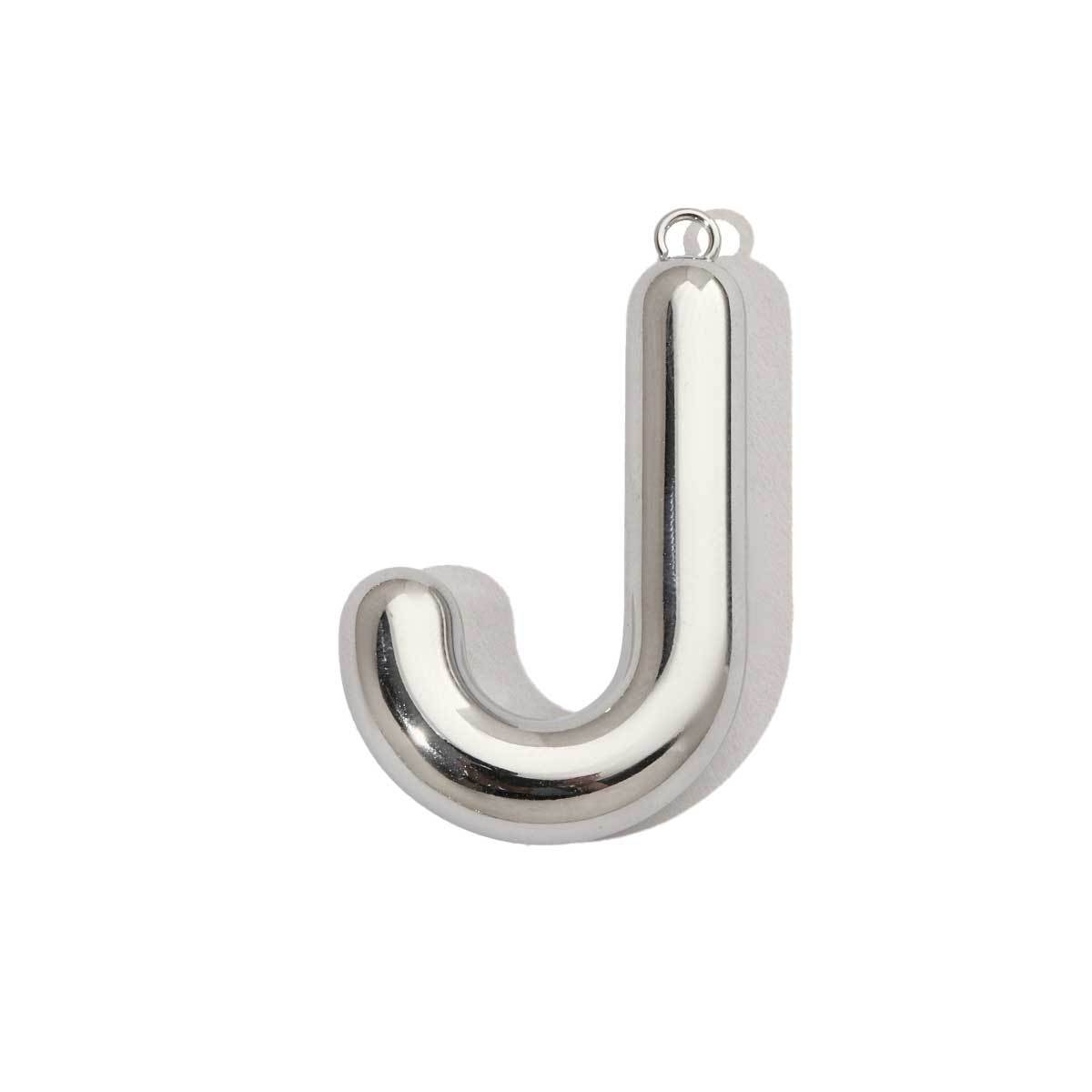 6pcs/pack French Retro Mirror Polish Stainless Steel Capital Letter Charms A-Z Name Necklace Pendant DIY Jewelry