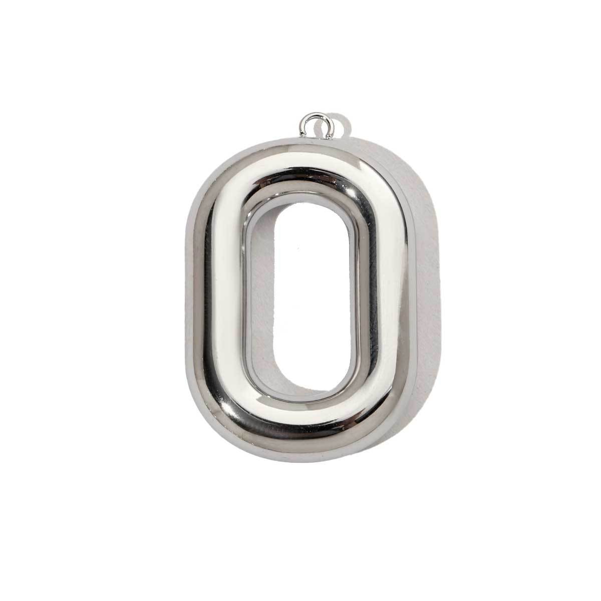 6pcs/pack French Retro Mirror Polish Stainless Steel Capital Letter Charms A-Z Name Necklace Pendant DIY Jewelry