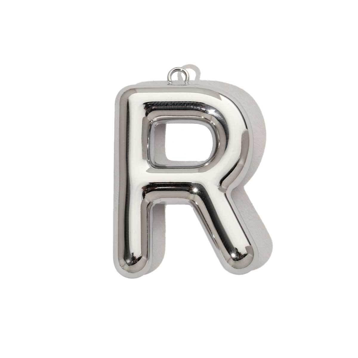 6pcs/pack French Retro Mirror Polish Stainless Steel Capital Letter Charms A-Z Name Necklace Pendant DIY Jewelry